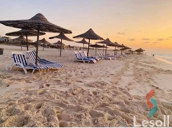 شاليه للإيجار اليومي في مارسيليا بيتش 1 الساحل الشمالي | 130م مكيف - صورة 4
