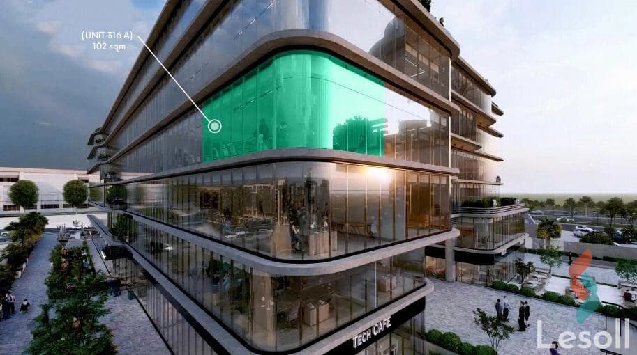 عيادة للبيع في Glare Mall التجمع الخامس | 102م بمقدم 10% | تقسيط - الصورة الرئيسية