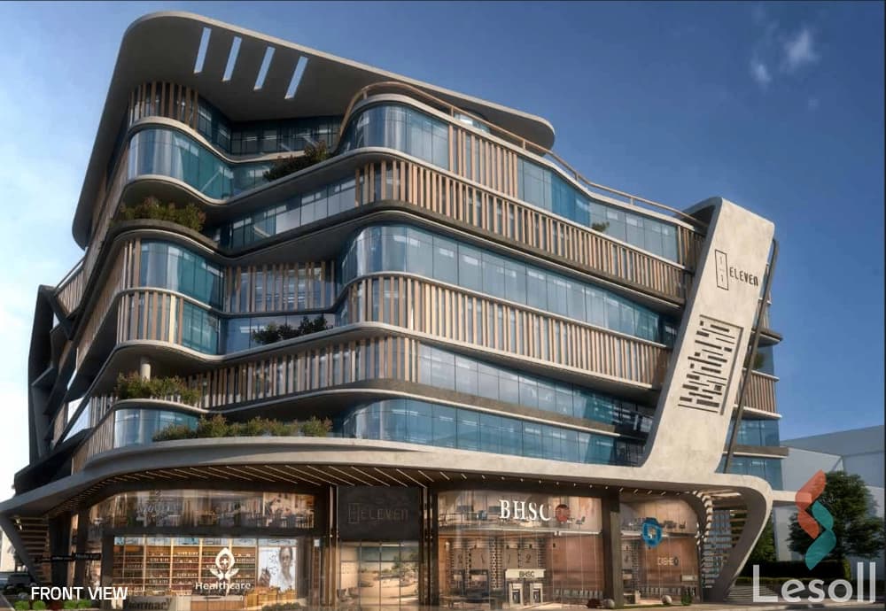 Administrative Office for Sale in Eleven Mall New Capital | 136 sqm Second Floor - All Images