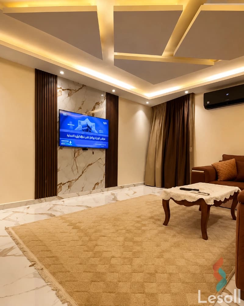 شقة| مفروشة للإيجار في المهندسين | غرفتان نوم بشارع المحروقي - الصورة الرئيسية