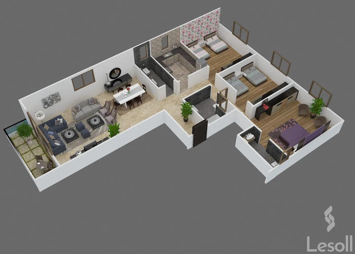 شقة للبيع بمساحة 180 متر و 3 غرف في مصر الجديدة القاهرة - صورة 2