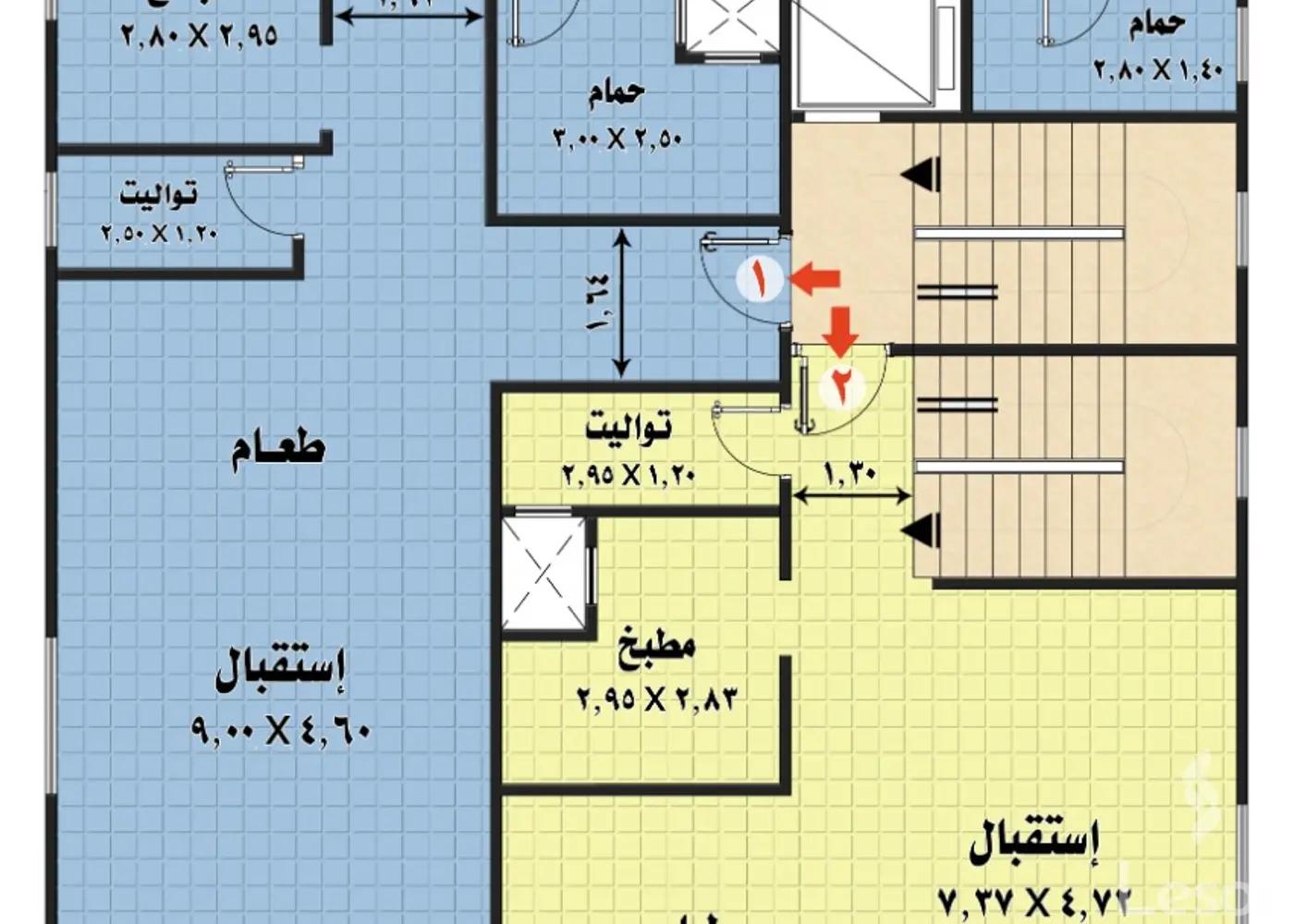 شقة للبيع بمساحة 180 متر و 3 غرف في مصر الجديدة القاهرة - كل الصور