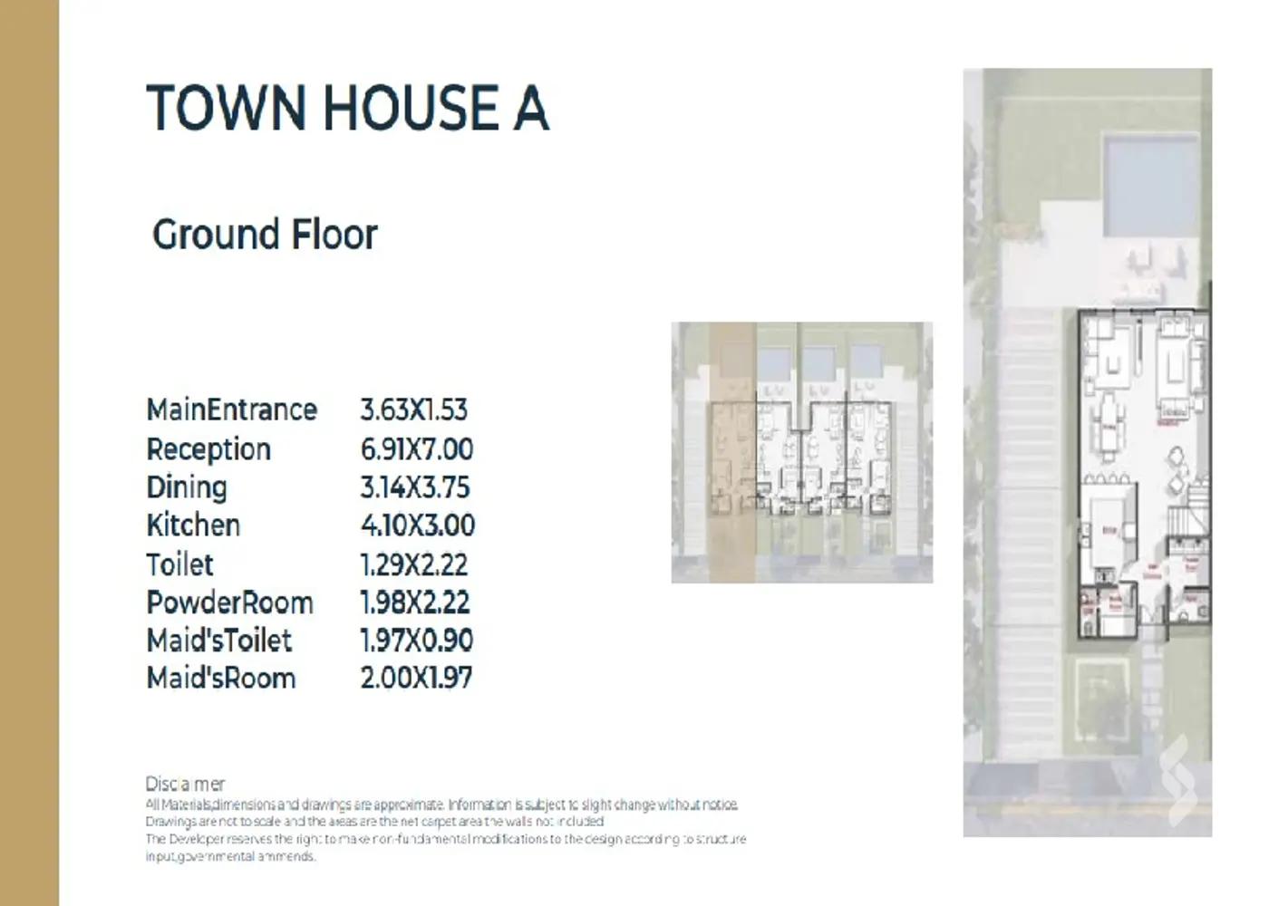 تاون هاوس للبيع بمساحة 261 متر و 4 غرف في الشيخ زايد الجيزة - كل الصور