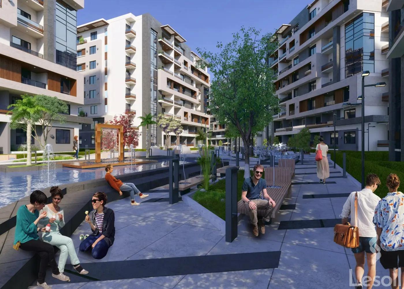 شقة للبيع بمساحة 105 متر و غرفتان في العاصمة الإدارية القاهرة - صورة 4