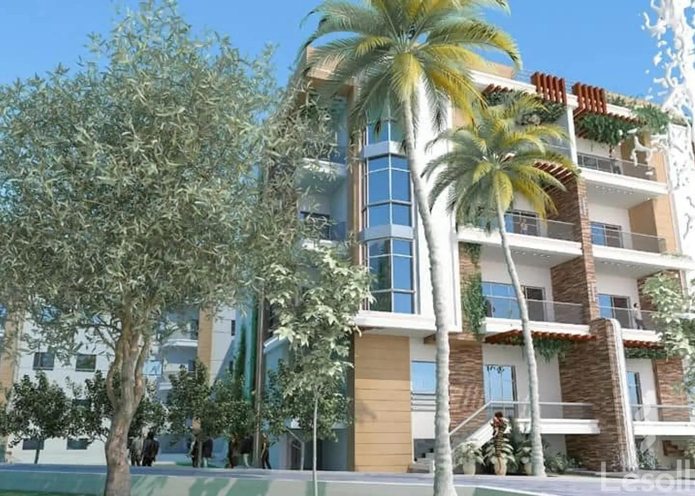 شقة بحديقة للبيع بمساحة 180 متر و 3 غرف في دمياط الجديدة دمياط