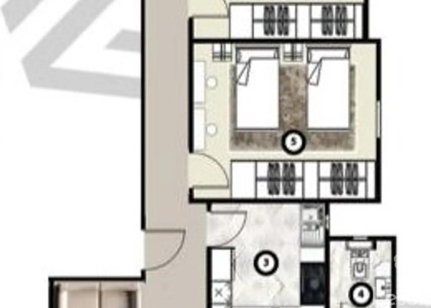 شقة للبيع بمساحة 195 متر و 3 غرف في التجمع الخامس القاهرة - صورة 4