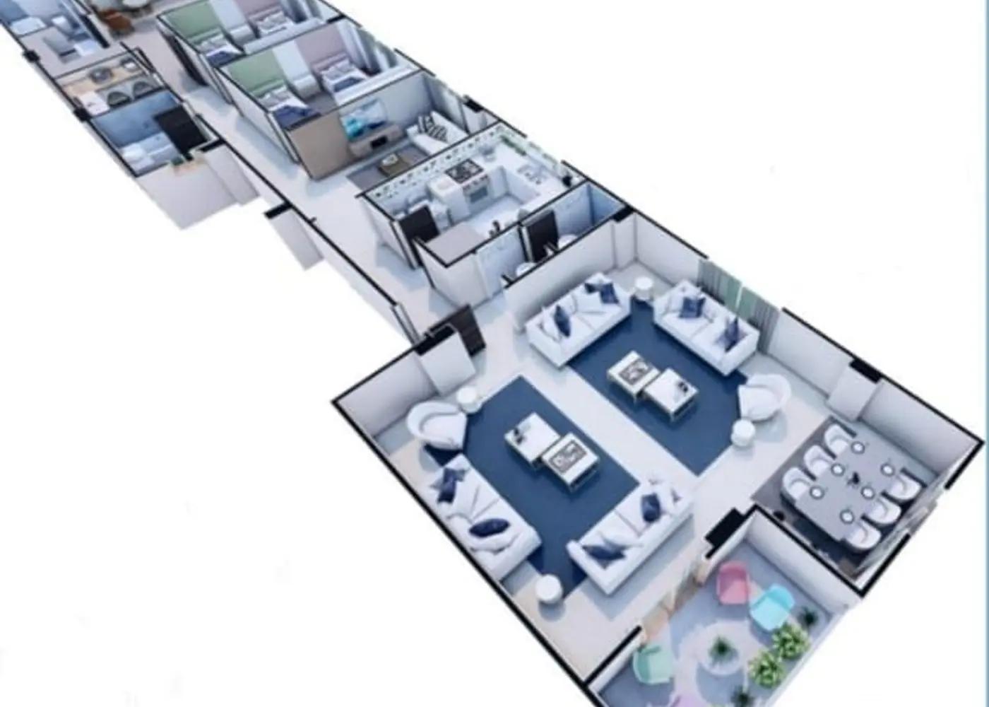 شقة للبيع بمساحة 230 متر و 4 غرف في القاهرة الجديدة القاهرة - صورة 2