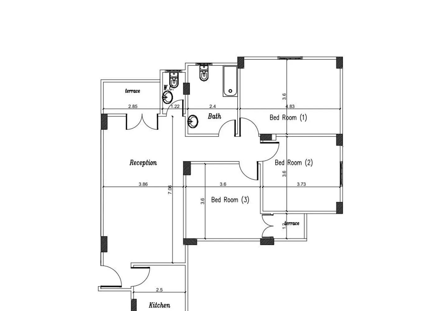شقة للبيع بمساحة 128 متر و غرفتان في القاهرة الجديدة القاهرة - صورة 2
