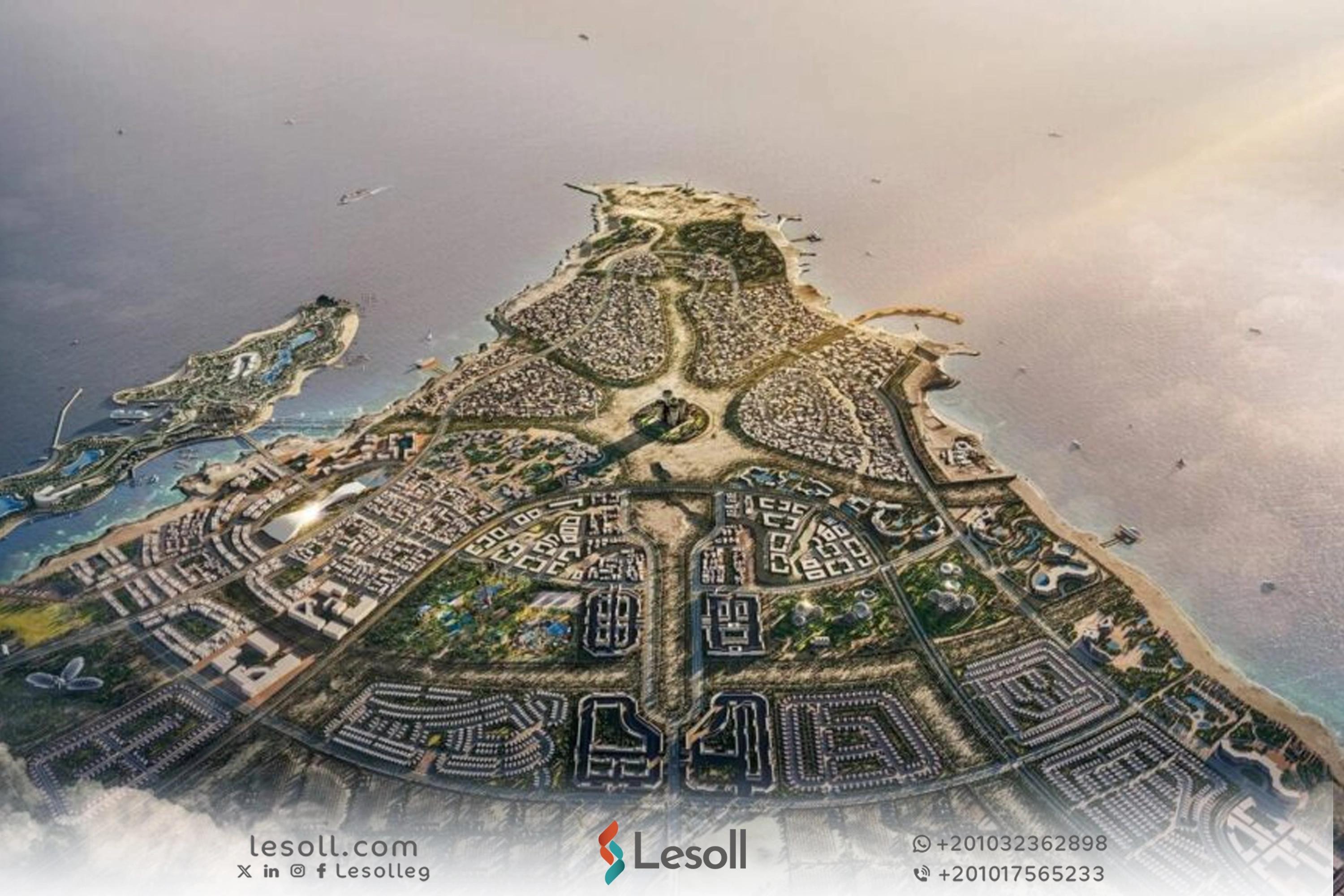 صورة مقالة: خريطة راس الحكمة الساحل الشمالى