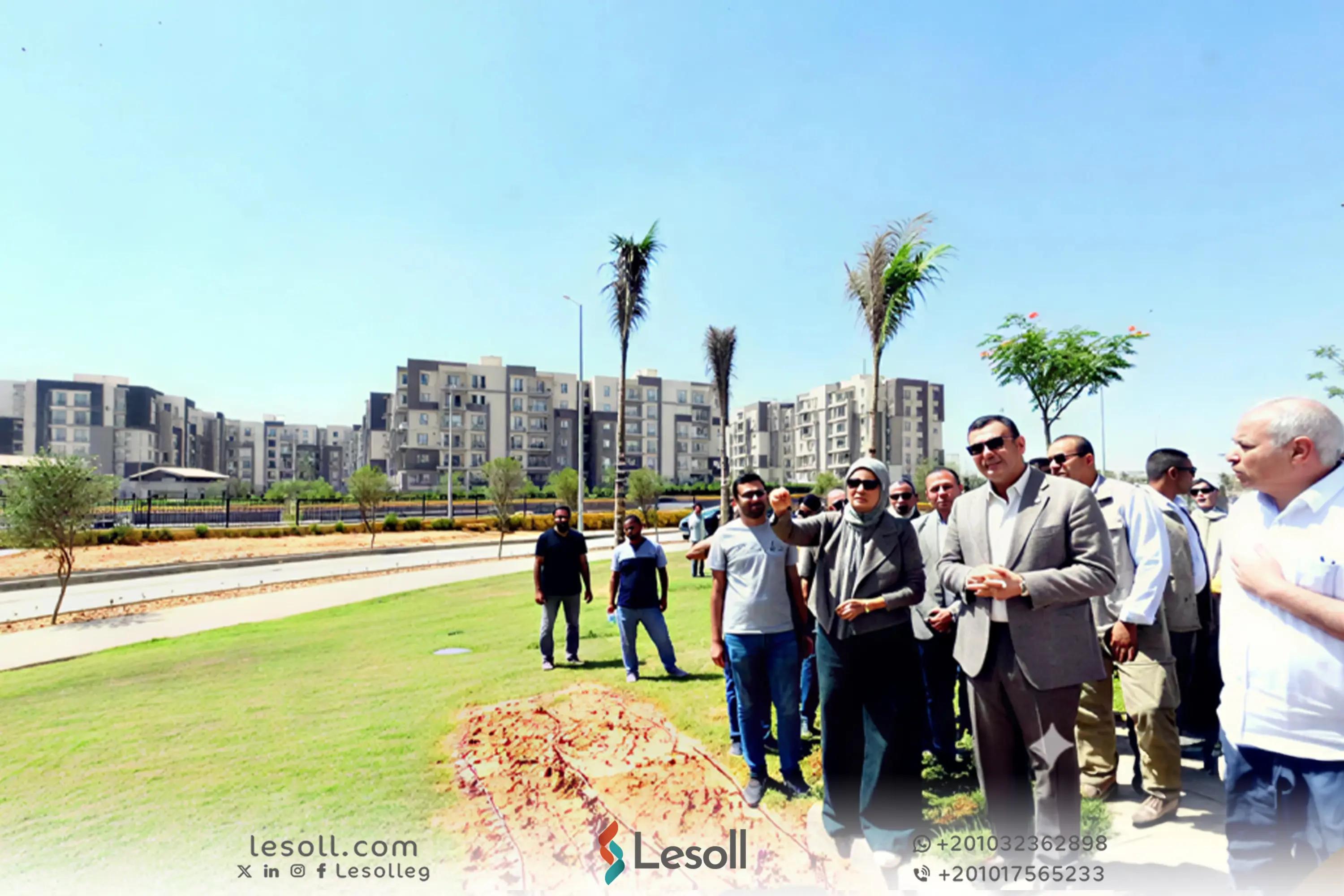 صورة مقالة: بالصور وزير الإسكان يتفقد شقق مشروع جنه 4 بالشيخ زايد